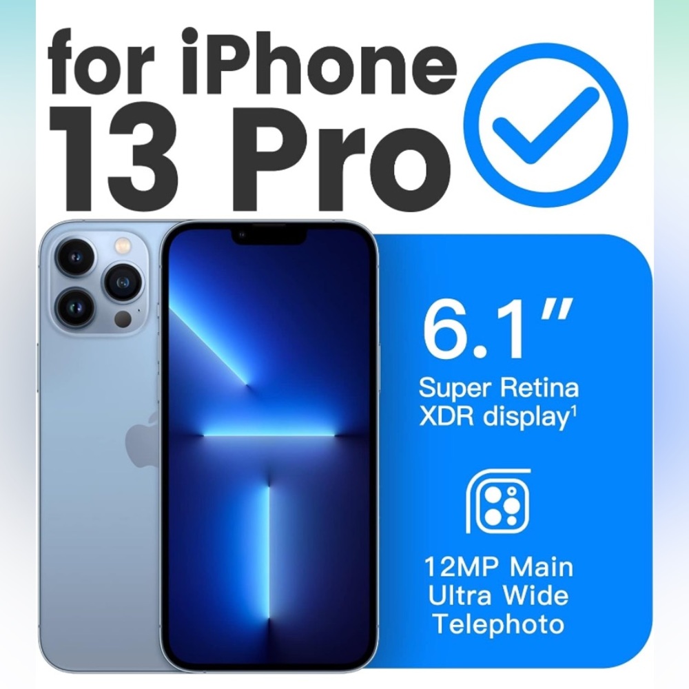 iPhone 13 Pro Slim Clear Case - Military Grade Protective Bumper - Not Yellowing - Picture 2 of 8